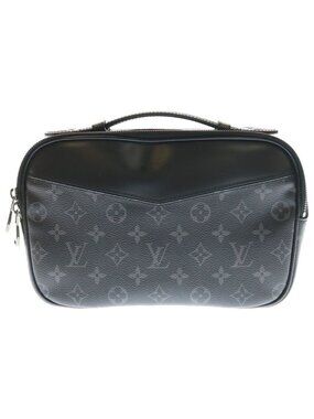 Louis Vuitton Monogram Eclipse Bum Bag Black Leather